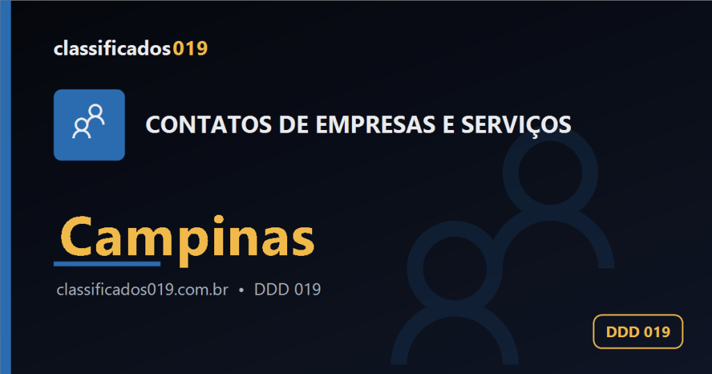 Contatos de Empresas e Serviços em Campinas (DDD 019)