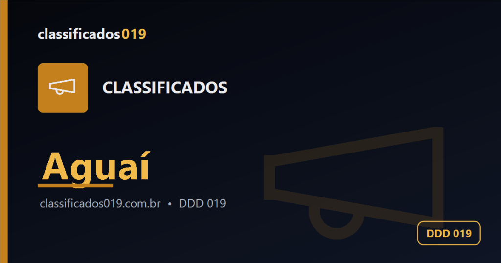 Classificados em Aguaí (019): Anúncios Grátis de Serviços, Empregos e Mais