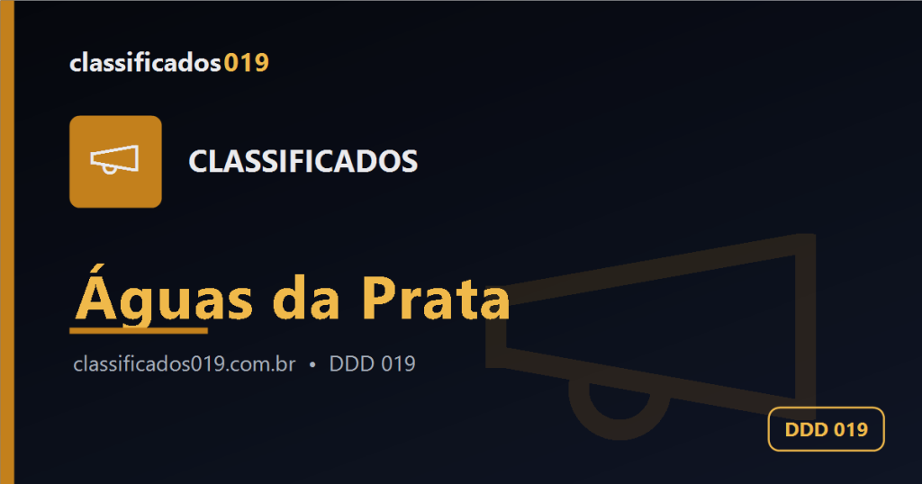 Classificados em Águas da Prata (019): Anúncios Grátis de Serviços, Empregos e Mais