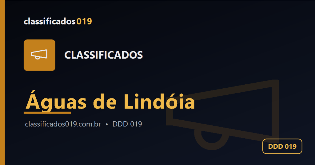 Classificados em Águas de Lindóia (019): Anúncios Grátis de Serviços, Empregos e Mais