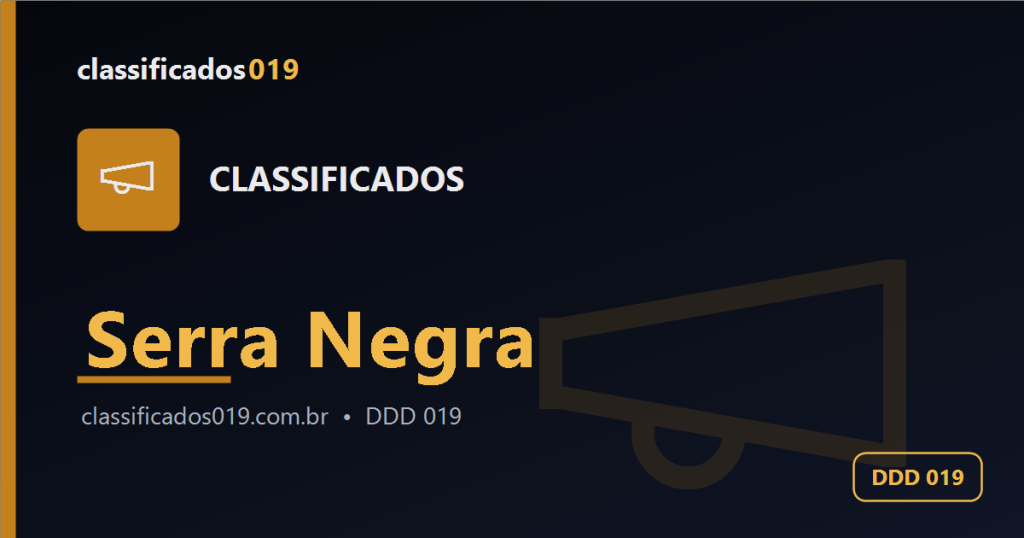 Classificados em Serra Negra (019): Anúncios Grátis de Serviços, Empregos e Mais