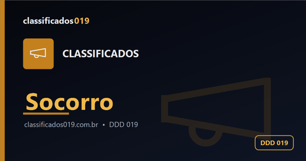 Classificados em Socorro (019): Anúncios Grátis de Serviços, Empregos e Mais
