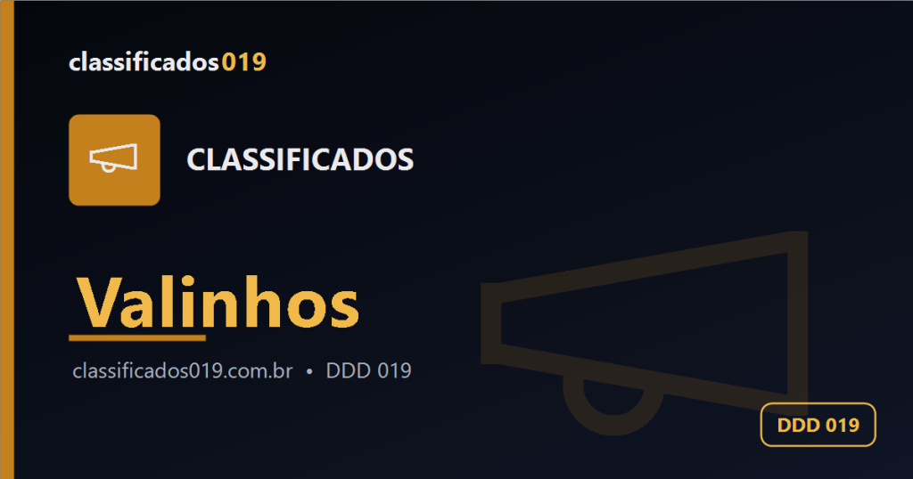 Classificados em Valinhos (019): Anúncios Grátis de Serviços, Empregos e Mais