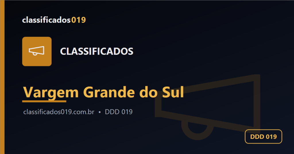 Classificados em Vargem Grande do Sul (019): Anúncios Grátis de Serviços, Empregos e Mais